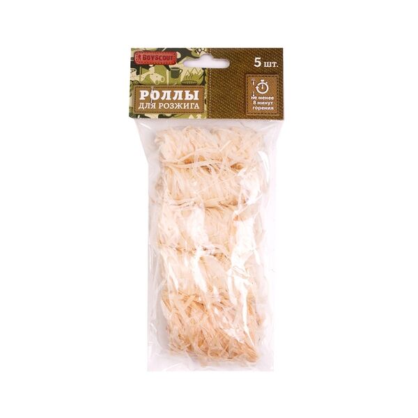 Роллы для розжига 5 шт. boyscout   