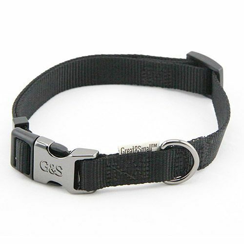 Ошейник для собак GREAT&SMALL 25x450-650мм нейлон Чёрный