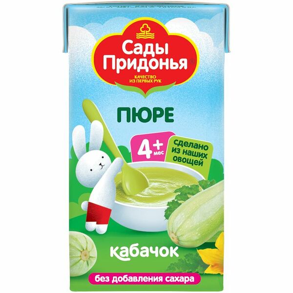 Пюре Сады Придонья Кабачок с 4 месяцев