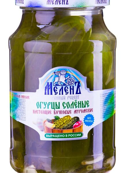 Огурцы Меленъ соленые бочковые 900г