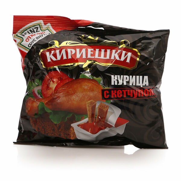 Сухарики ржаные со вкусом курицы с кетчупом Heinz (Хайнц) ТМ Кириешки