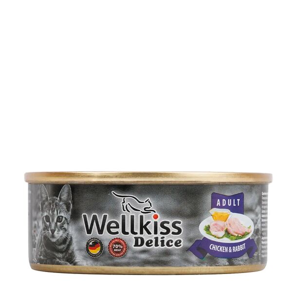 Консервы для кошек цыпленок и кролик