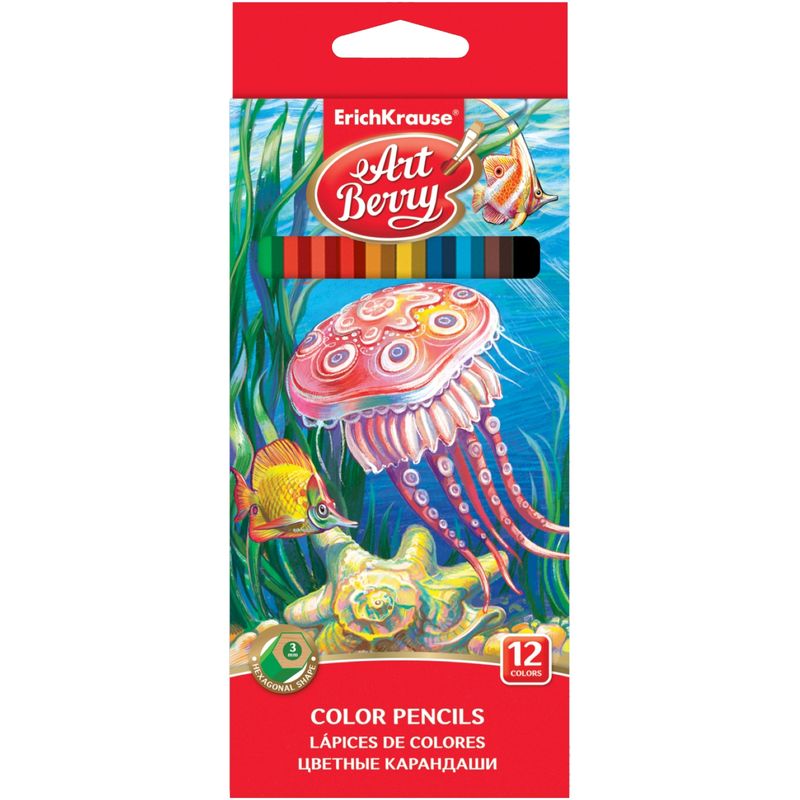 

Цветные карандаши ErichKrause ArtBerry 12 цветов