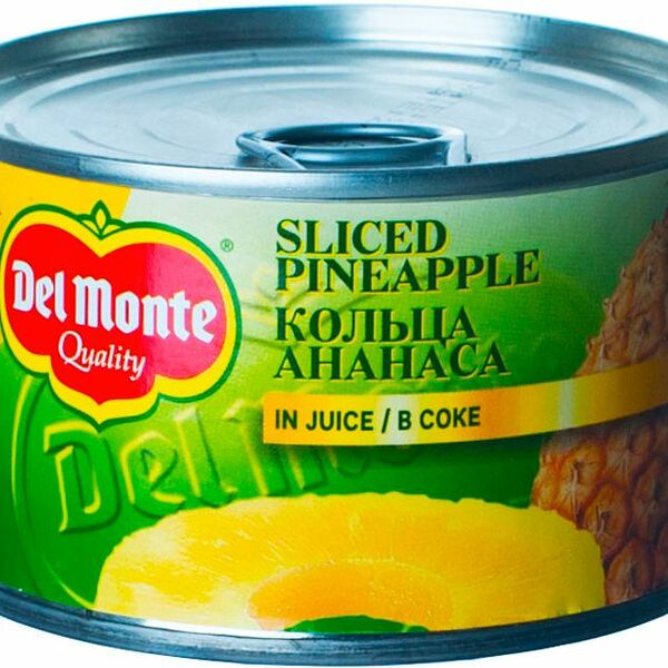Ананасы Del Monte кольца в соке, 220г
