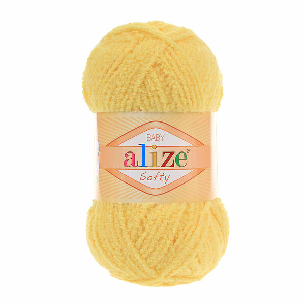 Пряжа ALIZE 'Softy' 50гр. 115м. (100% микрополиэстер)(187 лимон)