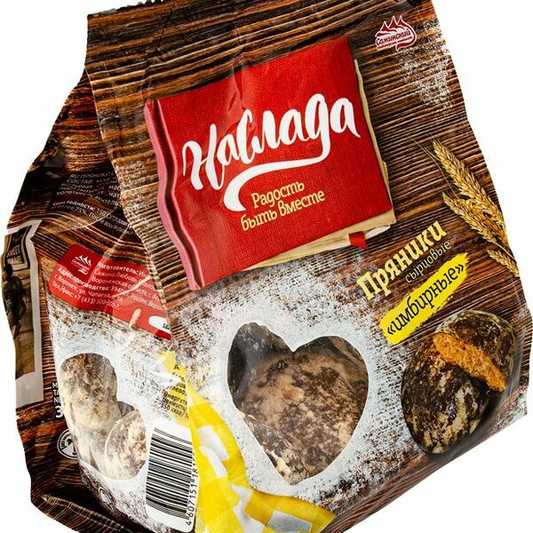 Пряники сырцовые Наслада Имбирные