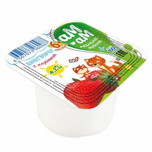 Биотворог детский Ам-Ам Мамина забота с клубникой, с 6 месяцев, 4.2%