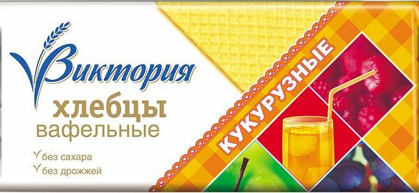 Хлебцы Вкусная Фантазия Виктория кукурузные вафельные, 70г