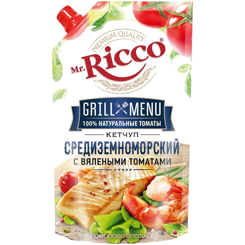 

Кетчуп Mr. Ricco Средиземноморский с вялеными томатами 300 г