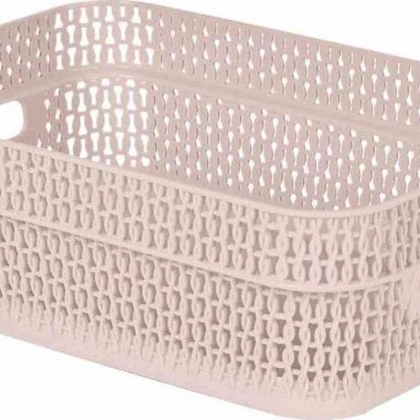 Корзина для хранения Keeplex Ajur с ручками 27,1×18,3×8,7 см, 3 л