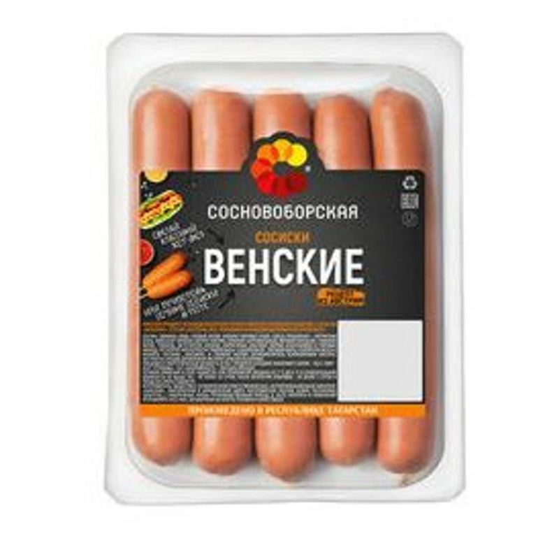 

Сосиски Сосновоборская Венские, 390 г