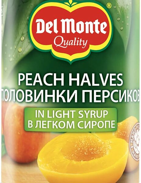 Персик Del Monte половинки в легком сиропе 420 г