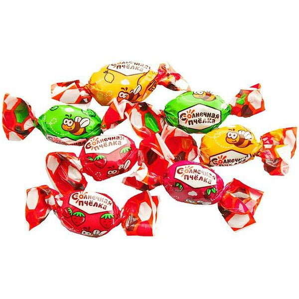 Конфеты Солнечная пчёлка жевательные с начинкой