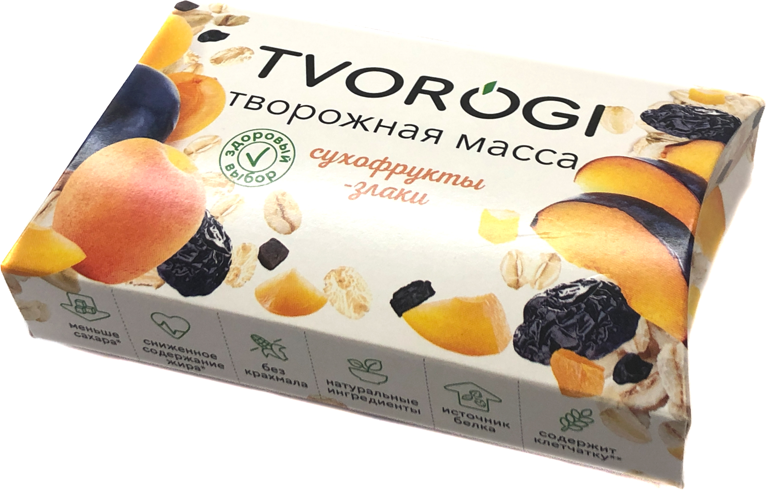 

Творожная масса Tvorogi сухофрукты-злаки