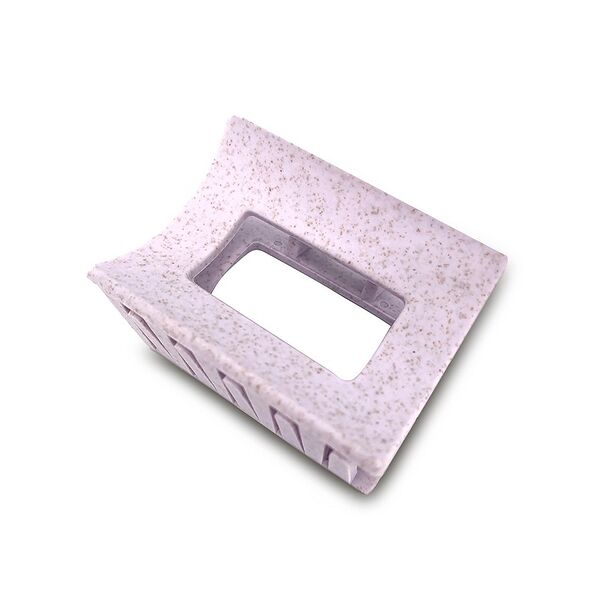 Solomeya Заколка-краб квадратная для волос, лиловая