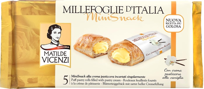 

Трубочки MiniSnack Vicenzi с начинкой из заварного крема 125 г