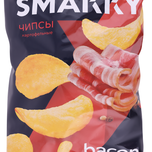Чипсы картофельные SMAKKY со вкусом бекона, 180г