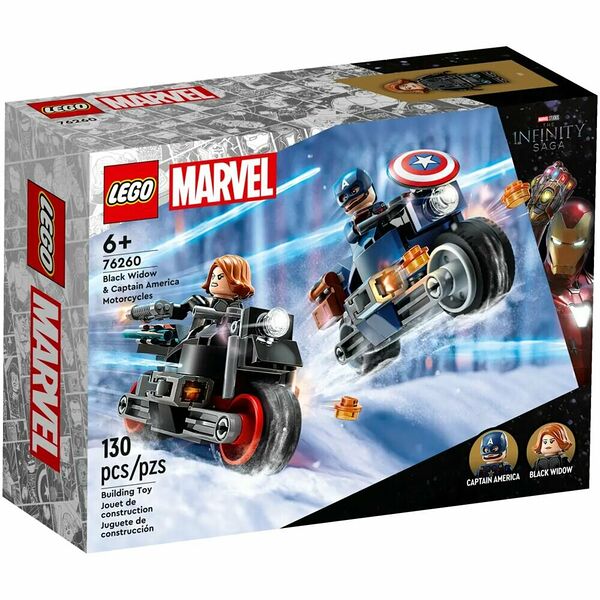LEGO Super Heroes Marvel Черная вдова и Капитан Америка на мотоциклах 76260