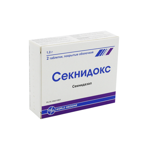 Секнидокс 1 гр № 2 табл