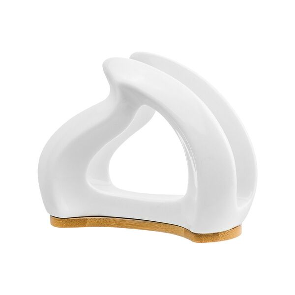 Салфетница Кристалл на подставке, фарфор/ дерево