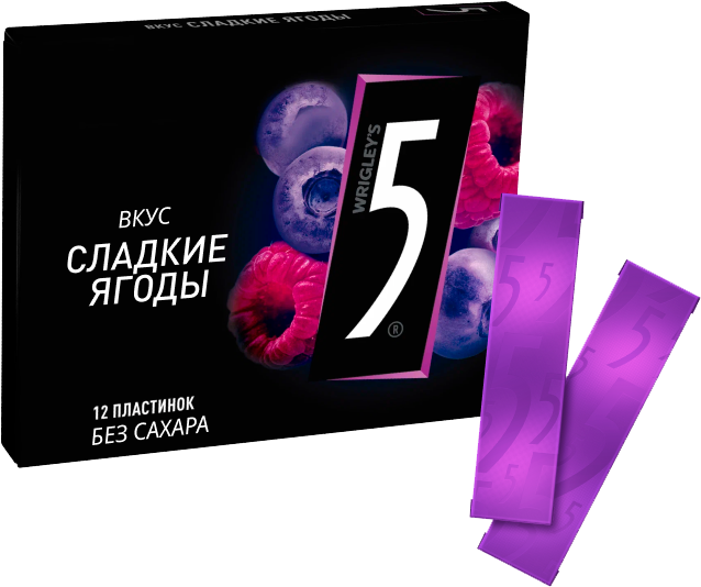 

Жевательная резинка Five Ягодная волна 31.2г
