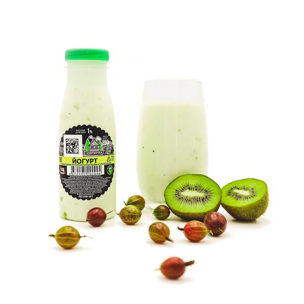 Йогурт с киви-крыжовником м. д. ж. 1% 0,25л