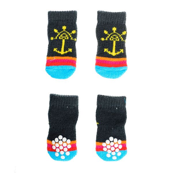 Носки для собак M черный (унисекс)