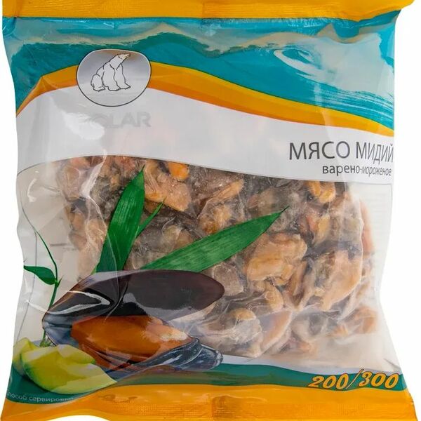 Мясо Мидий Polar варено-мороженое