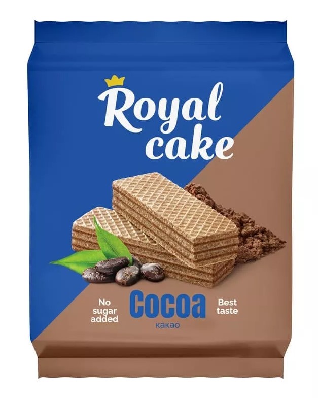 

Вафли Royal Cake на сорбите со вкусом какао 120 г