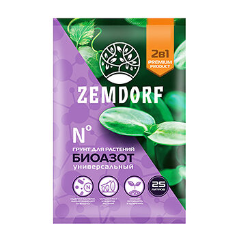 Грунт Zemdorf биоазот универсальный 25л, Россия