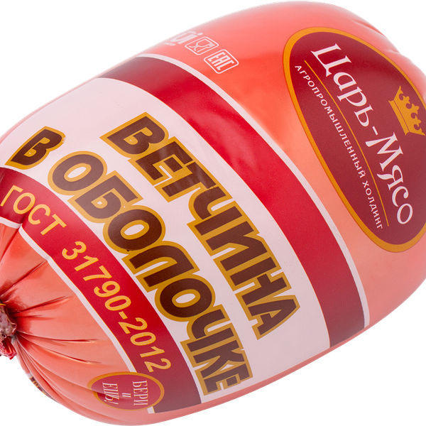 Ветчина Царь-Мясо ГОСТ в оболочке, 500г