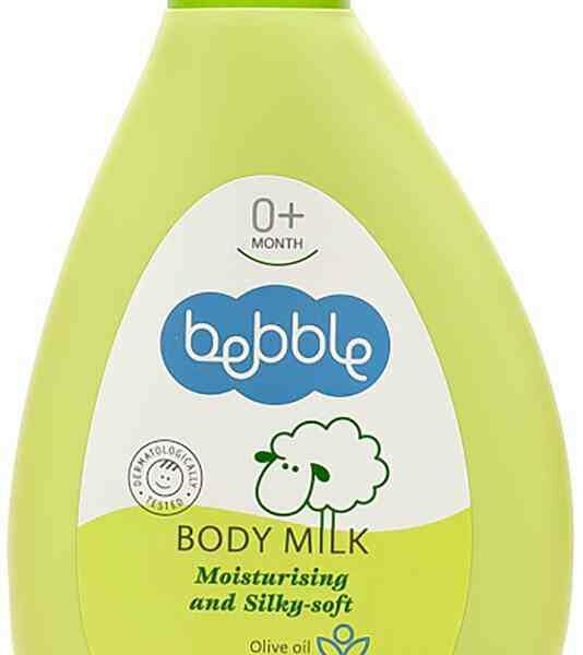 Молочко для тела увлажняющее и смягчающее Bebble с маслом оливы и пантенолом 0+