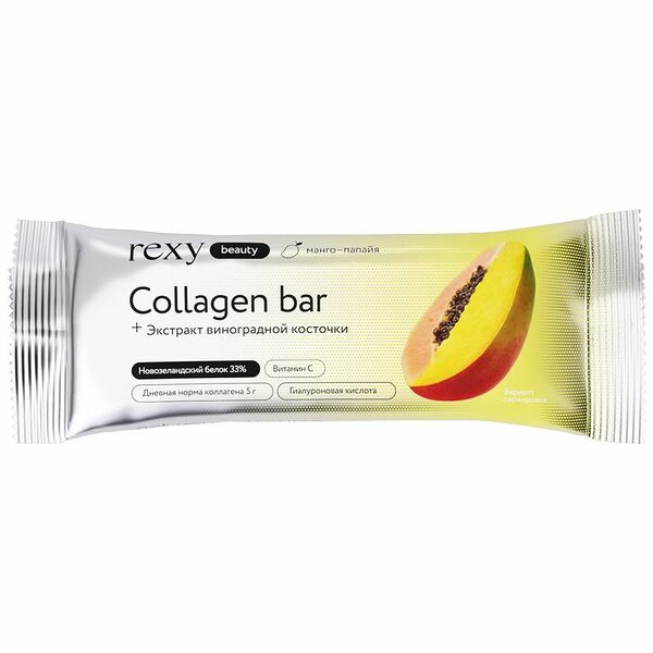 Батончик Rexy с высоким содержанием белка манго-папайя