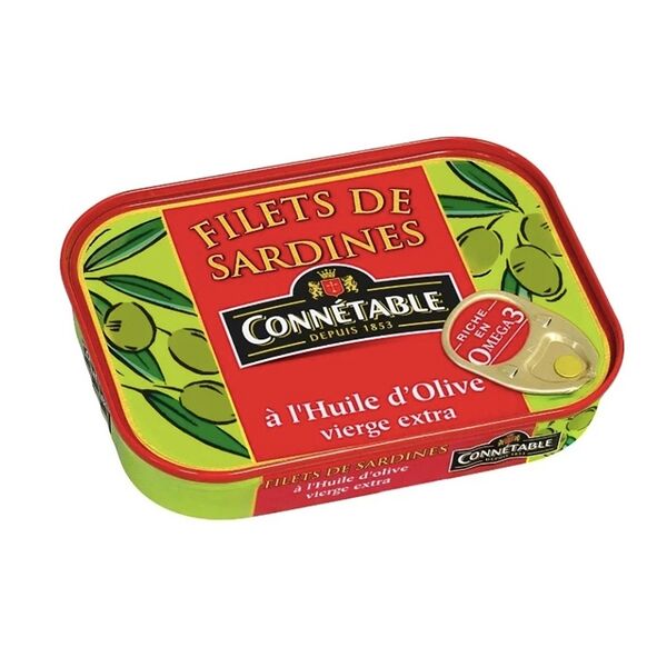 Филе сардин Connetable в оливковом масле первого отжима экстра 100 г