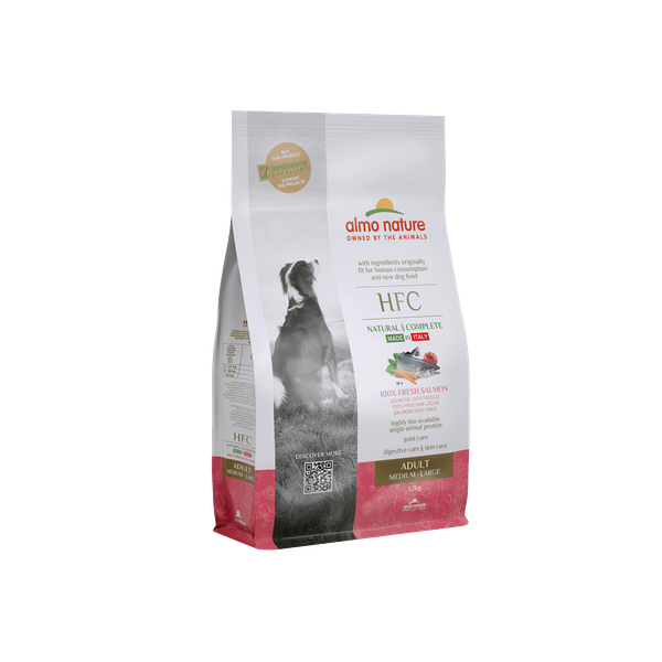 Корм Almo Nature для взрослых собак средних и крупных пород со свежим Лососем (50% рыбы) (M-L Adult Salmon) 1.2 кг