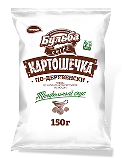 Чипсы из сырого картофеля со вкусом трюфельного соуса 150г.