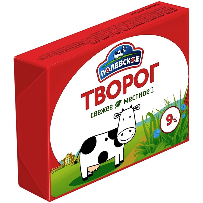 

Творог Полевское 9%, 180 г
