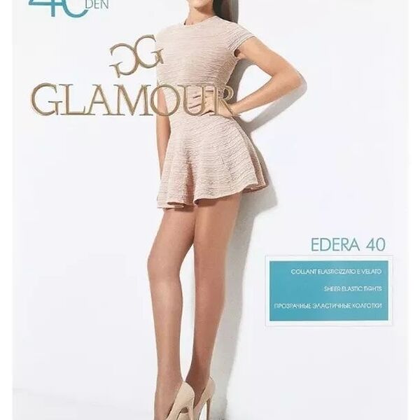Колготки Glamour Edera женские 40 den nero размер 3M
