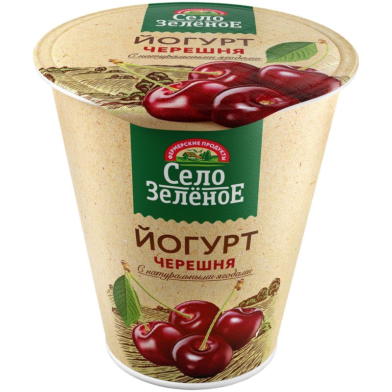 

Йогурт Село Зелёное Черешня 3.5% 270 г