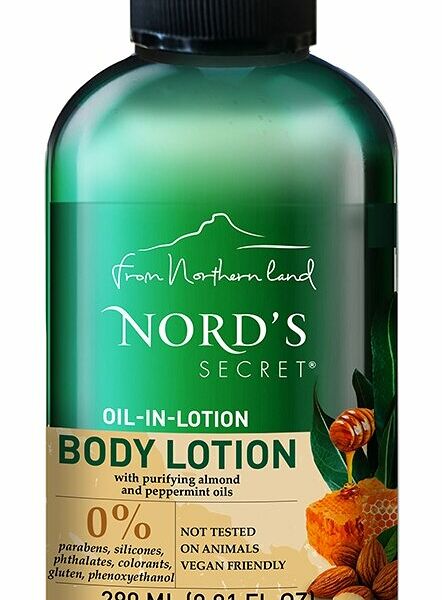 NORDS SECRET Лосьон для тела увлажняющий с эфирным маслом Пряный миндаль и альпийский мед