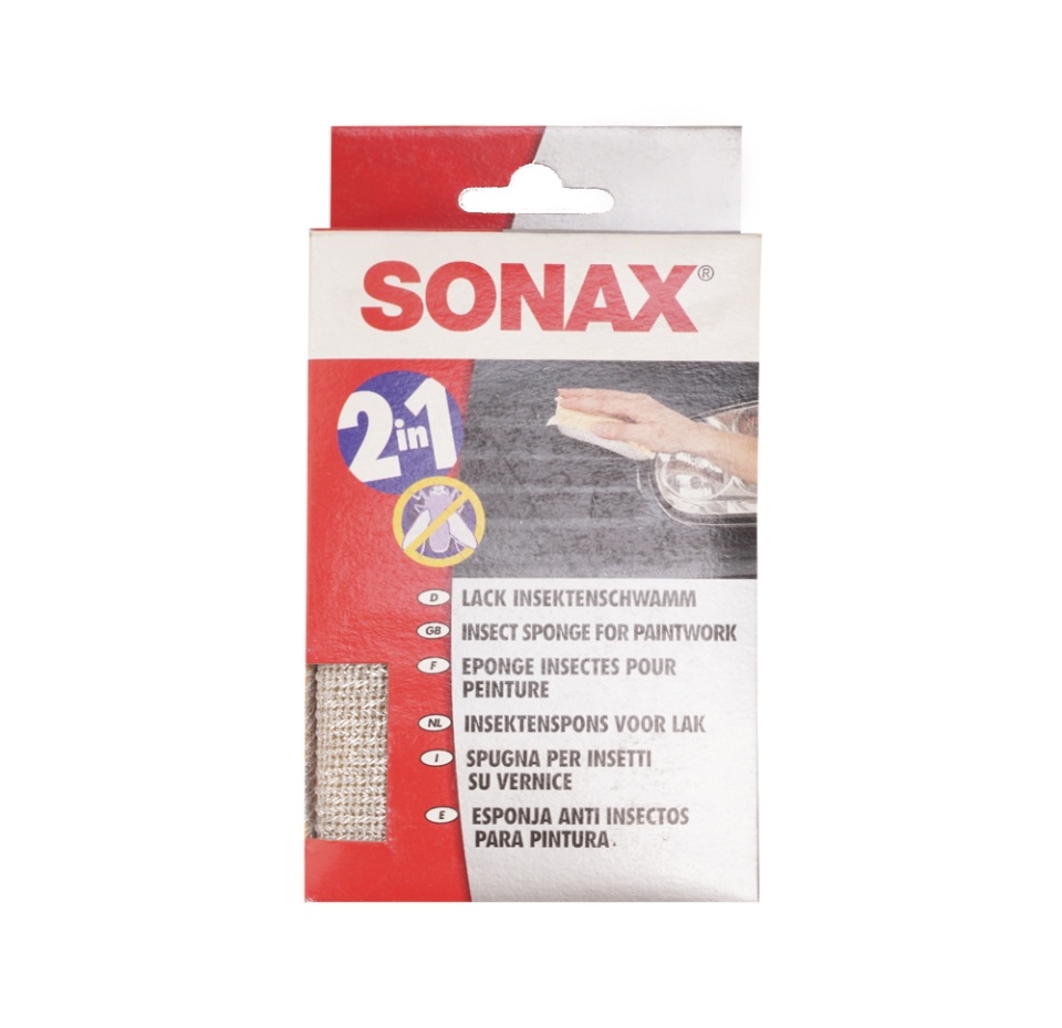 

Губка Sonax универсальная мягкая для удаления насекомых двухсторонняя 1 шт Китай