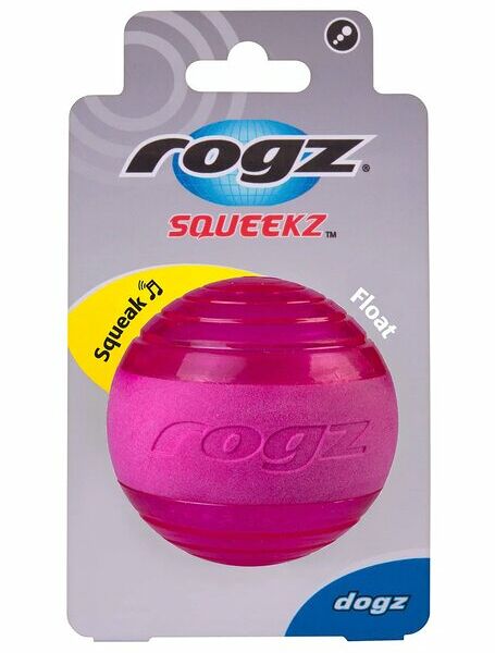 Мяч Rogz с пищалкой Squeekz, розовый