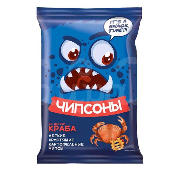 Чипсы Чипсоны  40гр Краб