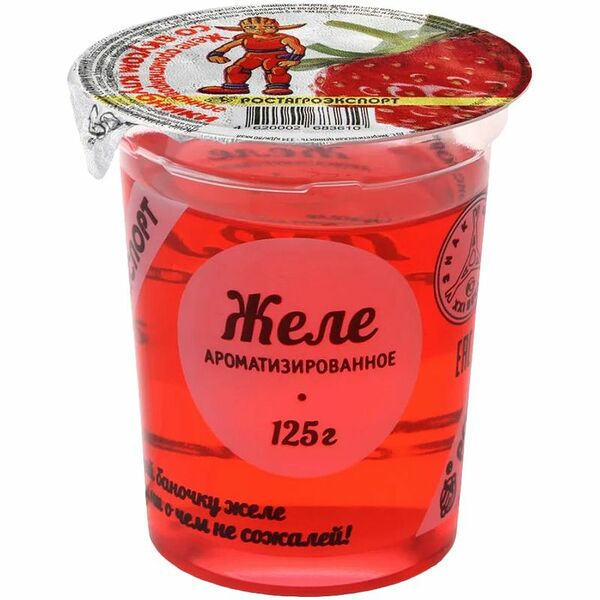 Желе Ростагроэкспорт Клубника ароматизированное, 125г
