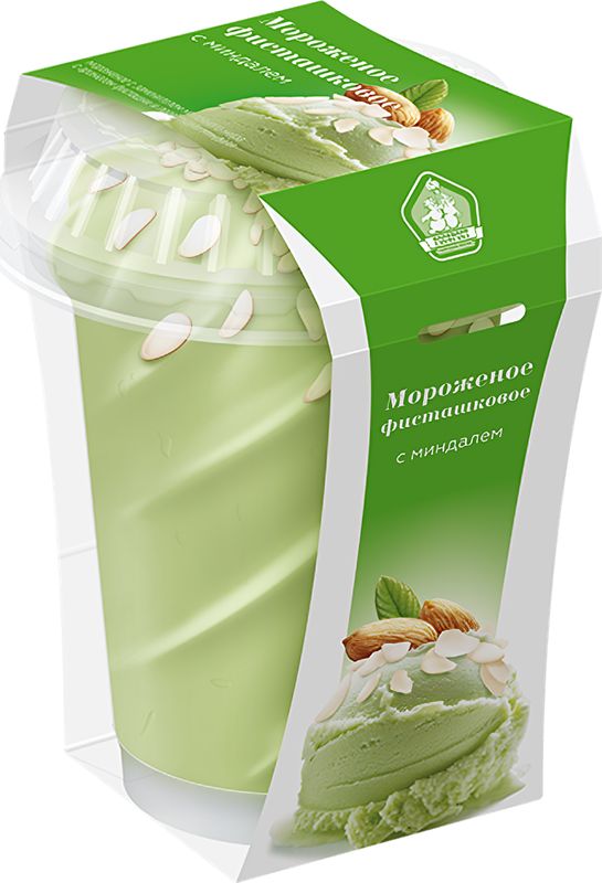 

Пломбир РосФрост фисташки-миндаль 12%, 175 г