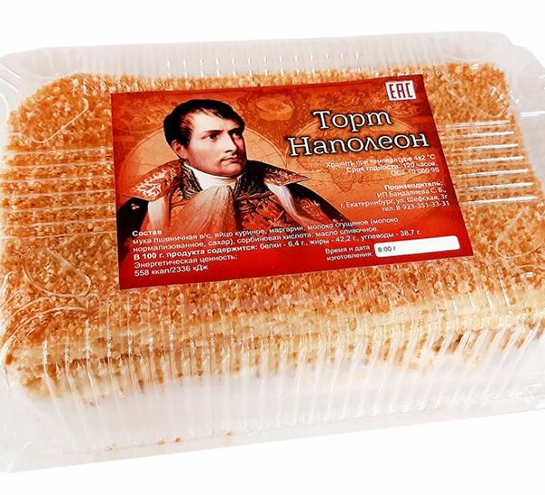 Торт Наполеон ИП Бандалиева С.Б. 500г