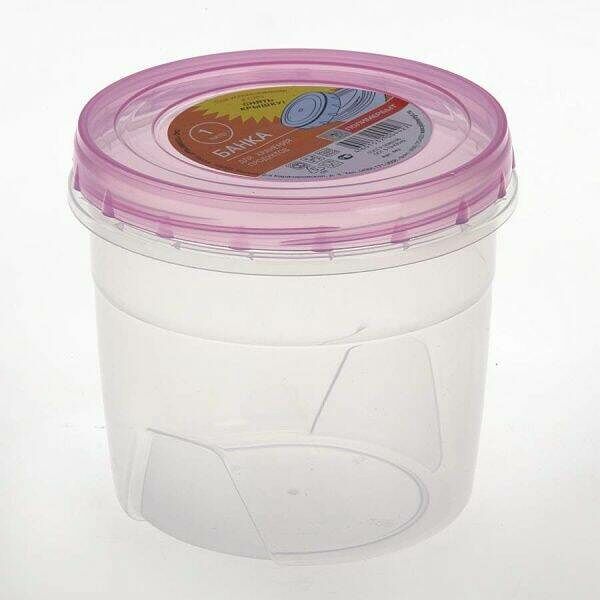 Банка Полимербыт для хранения продуктов с завинчивающейся крышкой