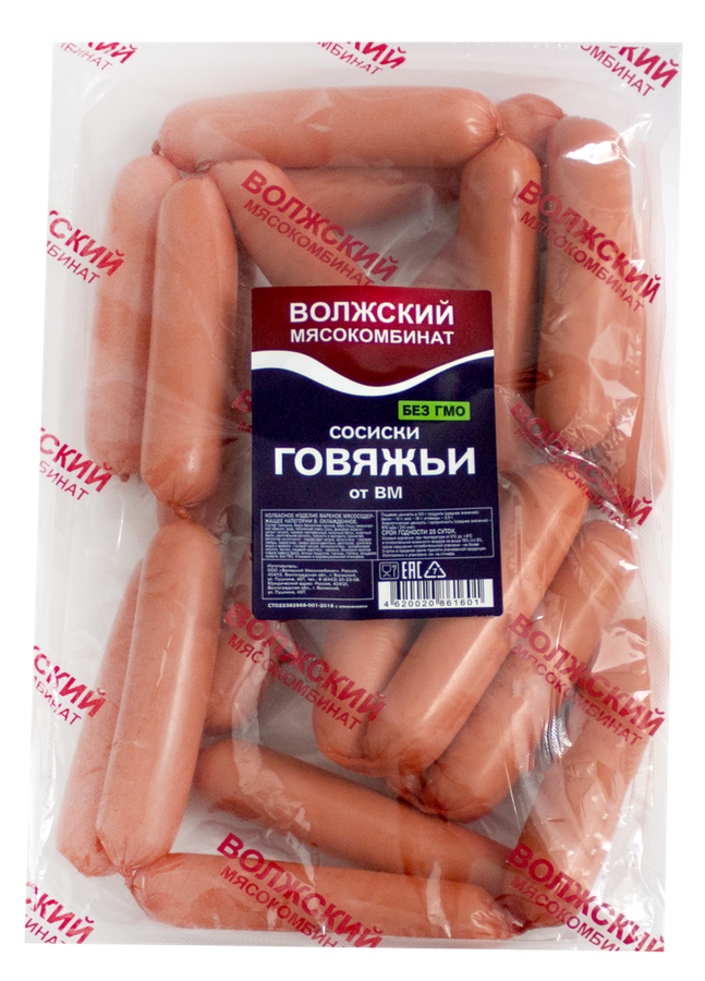 

Сосиски МК ВОЛЖСКИЙ ВМ говяжьи МГС вес