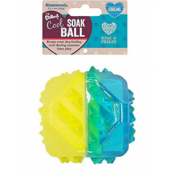 Игрушка Rosewood Soak ball для собак Куб (охлаждающая) 8 см