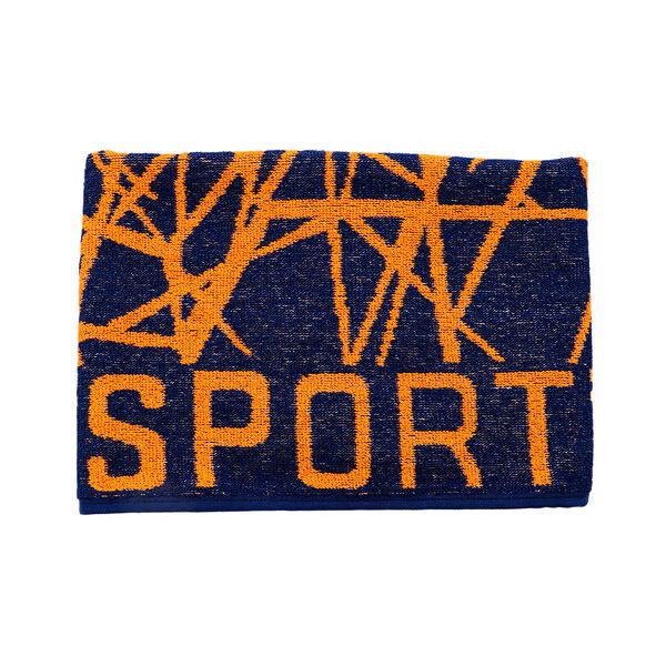 Полотенце махровое пестротк sport 40х60 синий